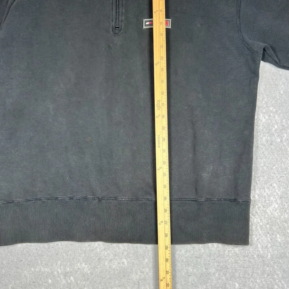 Vintage 90’s Tommy Hilfiger Athletics Sweatshirt Black Men's XL 085 Embroidered